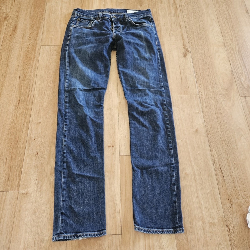 Rag & Bone Standard Issue Fit 3 Slim Straight Mens Jeans Dark Wash 30x32 USA